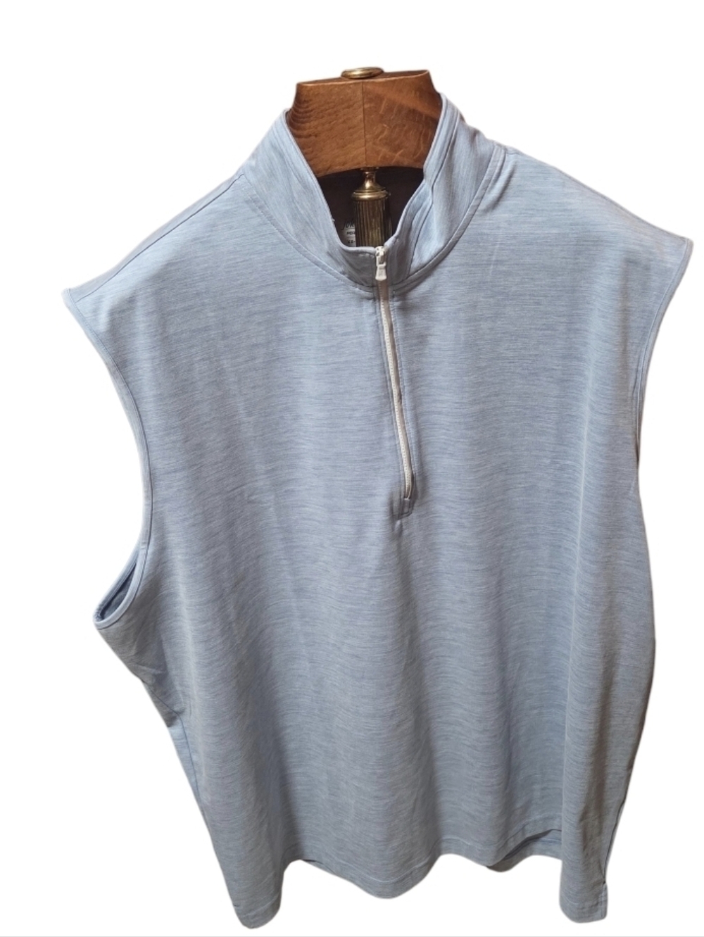Johnnie-O Pullover Mens UPF  Performance Quarter 1/4 Zip Golf Vest Blue Size XXL